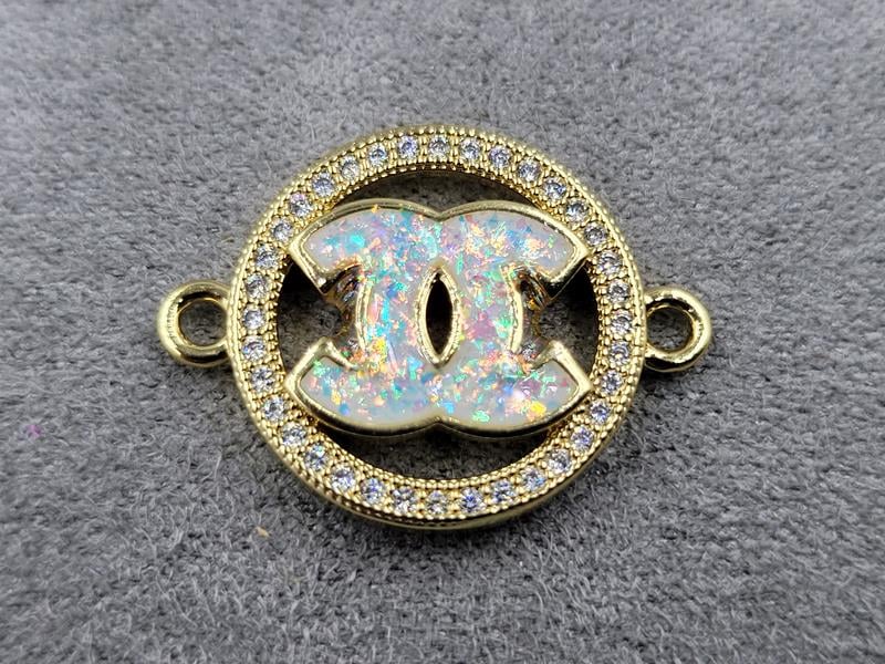 Конектор 17*23 мм колір лимонне золото (гіпоалергений сплав)