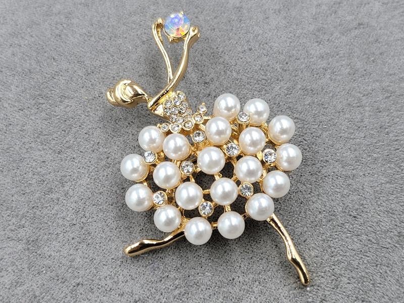 Брошка 4*6 см колір золото