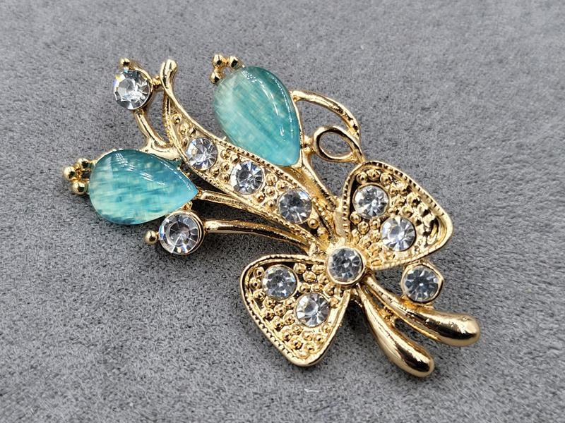 Брошка 2,5*4,5 см колір золото