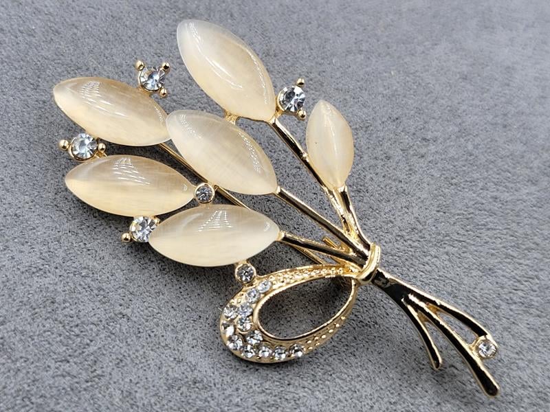 Брошка 3*6 см колір золото