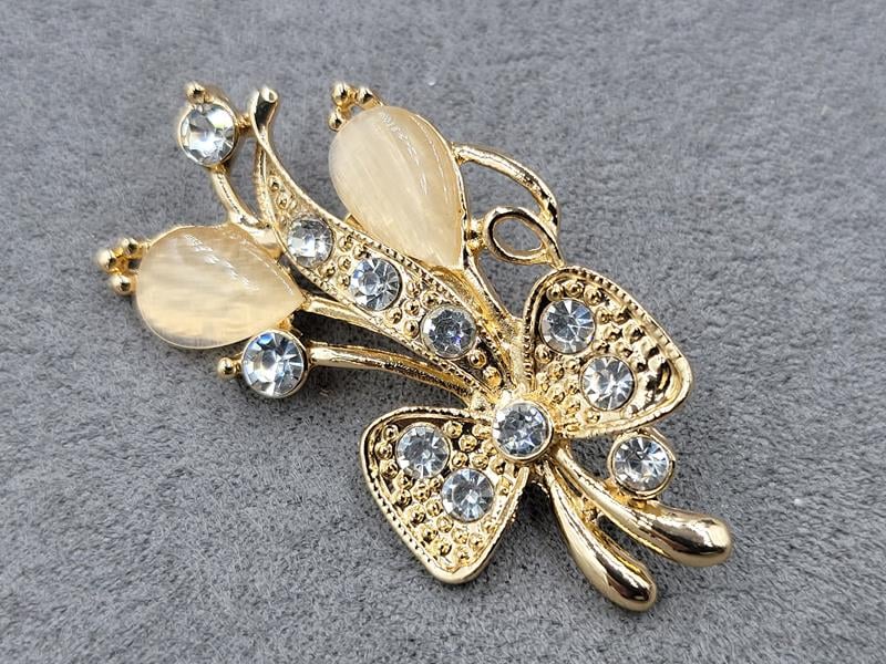 Брошка булавка 2,5*4,5 см колір золото