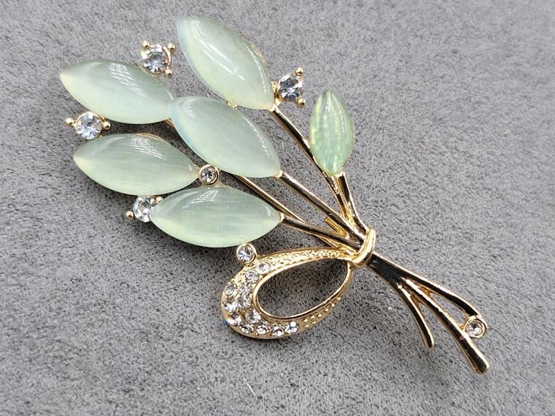 Брошка 3*6 см колір золото