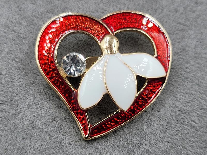 Брошка 3*3,5 см колір золото