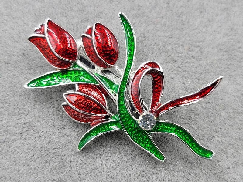 Брошка 2,5*4,5 см колір срібло