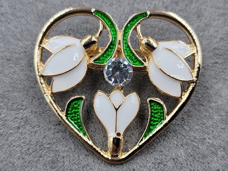 Брошка 3,5*3,5 см колір золото