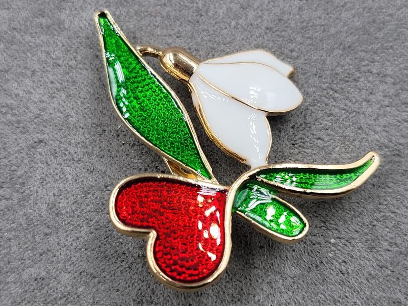 Брошка 3,5*4,5 см колір золото