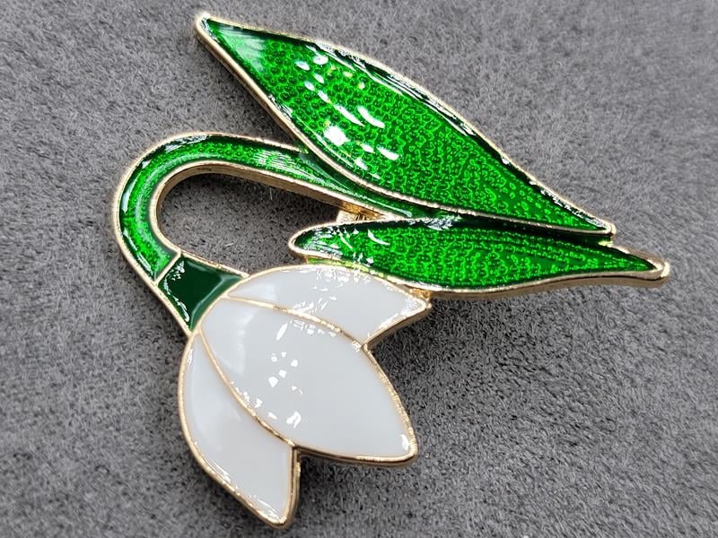 Брошка 3,5*4 см колір золото