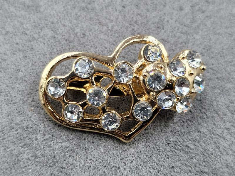 Брошка 3*2 см колір золото