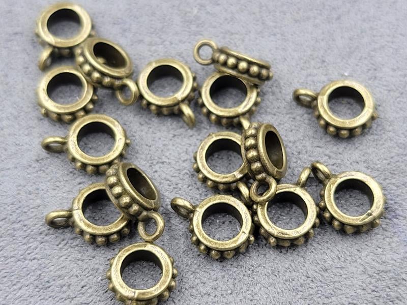 Бейли 8*11 мм 56 шт колір бронза метал