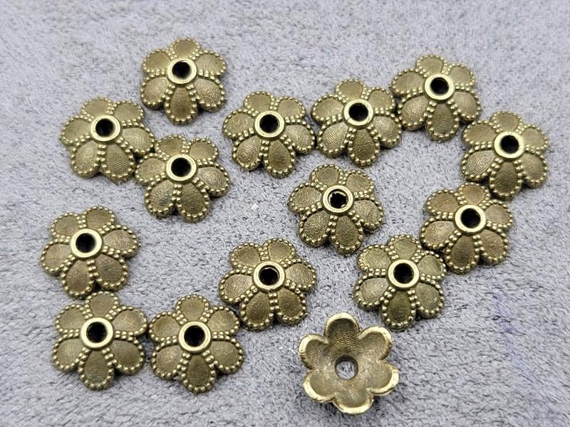 Обіймачі 8 мм 130 шт колір бронза метал