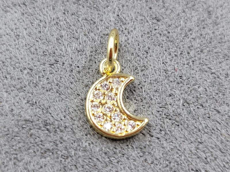 Підвіска 6,6*10 мм колір лимонне золото (гіпоалергений сплав)