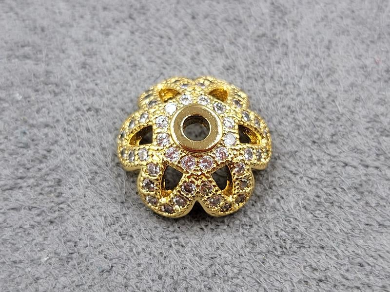 Обіймач 11 мм колір лимонне золото (гіпоалергений сплав)