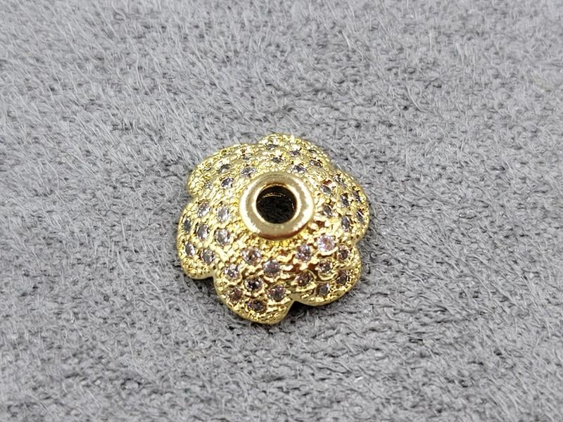 Обіймач 10 мм колір лимонне золото (гіпоалергений сплав)