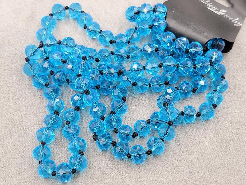 Намисто зі скла 10 мм довжина 110 см