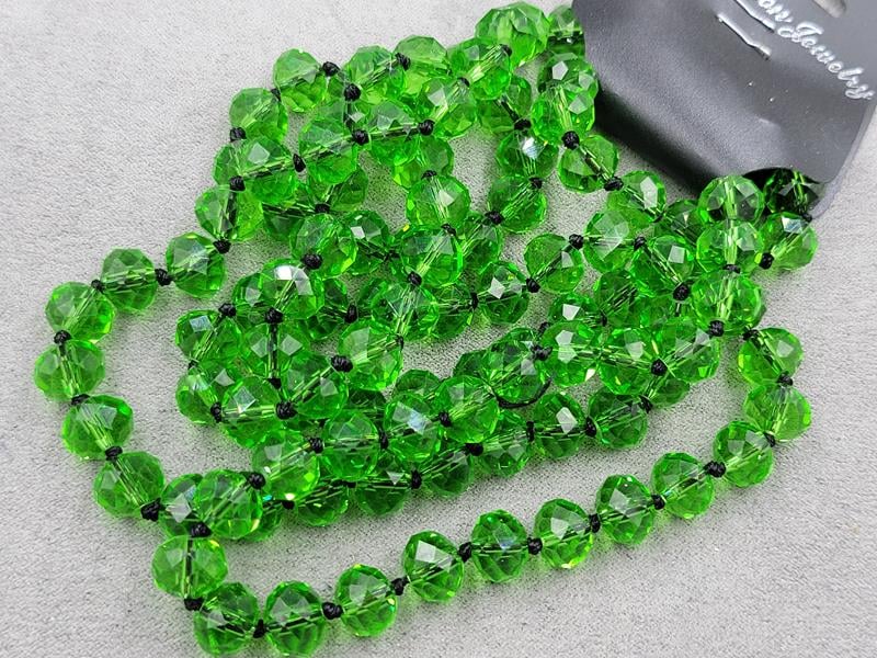 Намисто зі скла 10 мм довжина 110 см