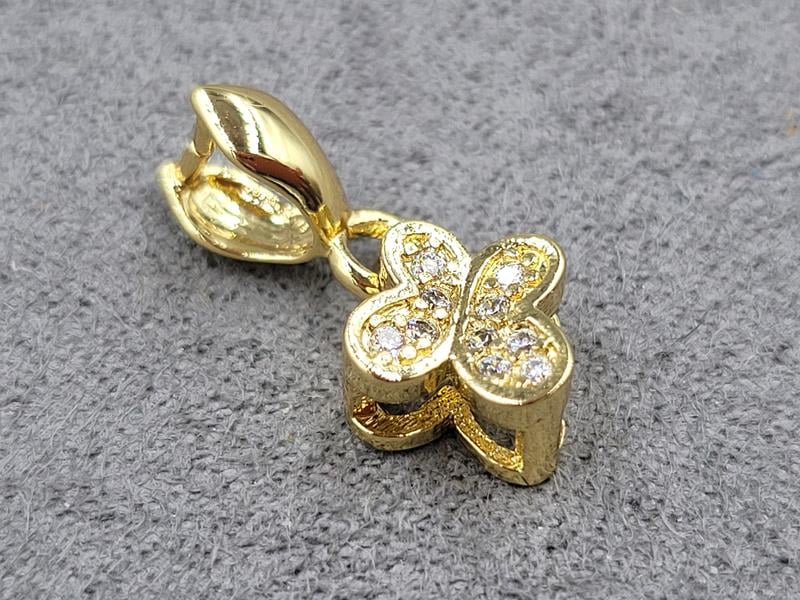 Тримач для бусини 8*17 мм колір золото (гіпоалергений сплав)