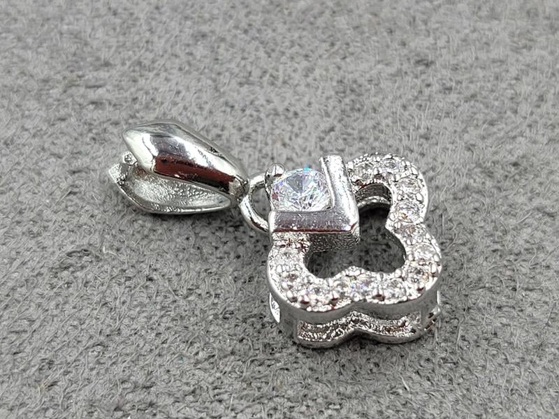 Тримач для бусини 10*19 мм колір сталь (гіпоалергений сплав)