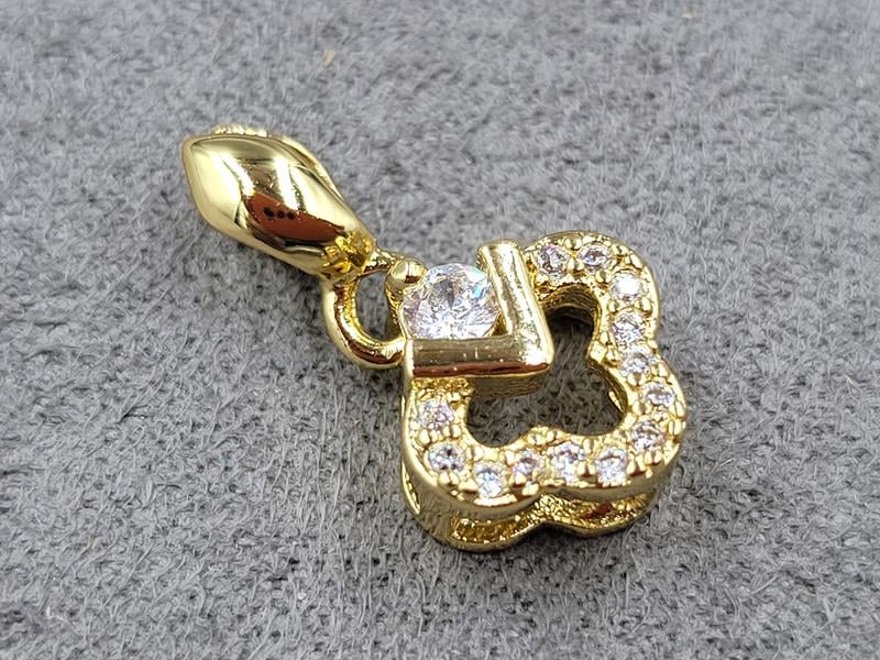 Тримач для бусини 10*19 мм колір золото (гіпоалергений сплав)