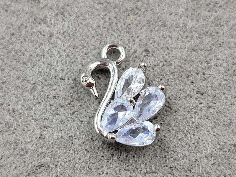 Підвіска 10*14 мм колір сталь (гіпоалергений сплав)