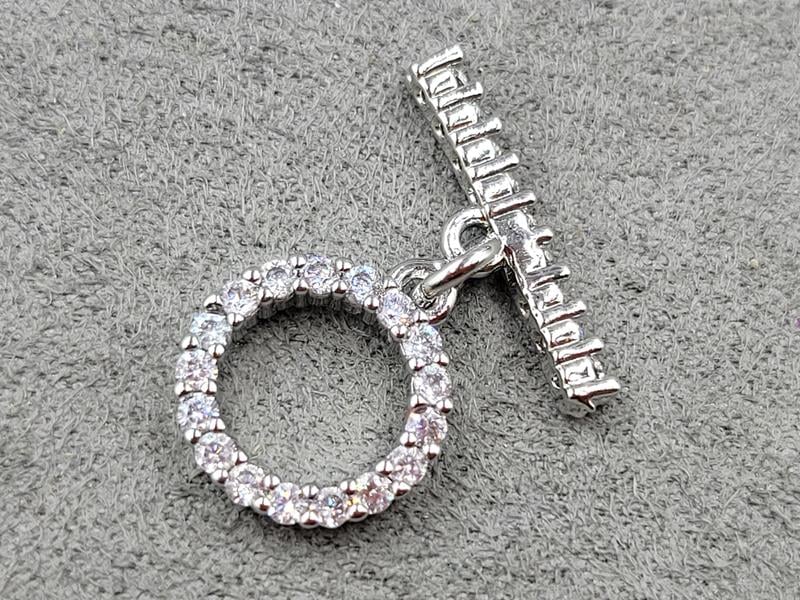 Замок 12*19 мм колір сталь (гіпоалергенний сплав)