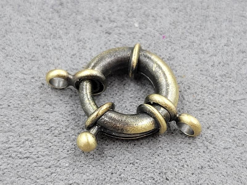 Замок тогл 15 мм колір бронза (гіпоалергенний сплав)