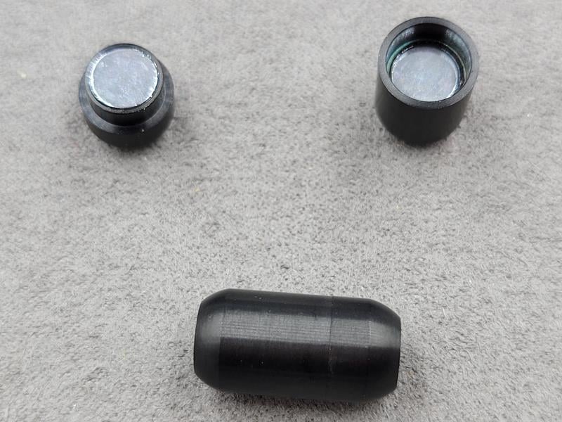 Замок магнітний 10*19 мм колір чорний (гіпоалергенний сплав)