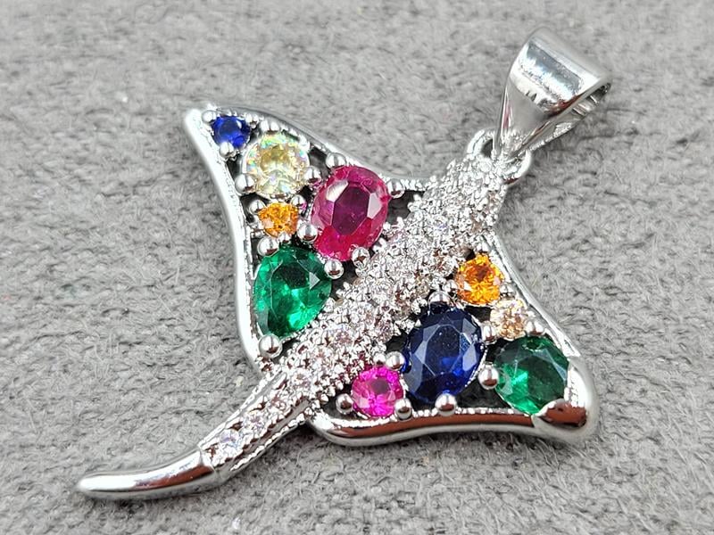 Підвіска 22*24 мм колір сталь (гіпоалергений сплав)