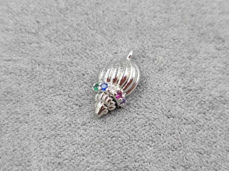 Підвіска 6*13 мм колір сталь (гіпоалергений сплав)