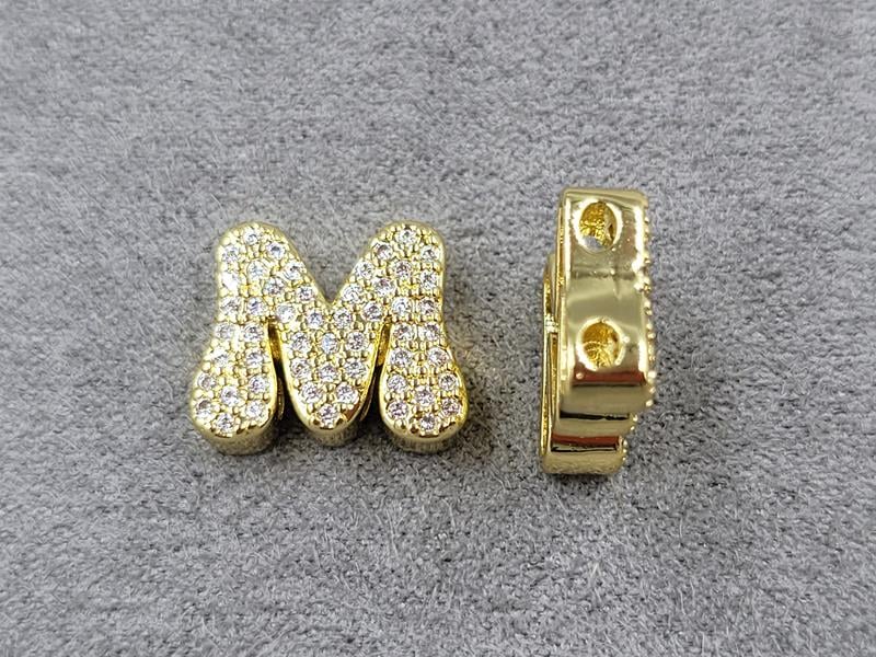 Бусина *М* 14*12 мм колір лимонне золото (гіпоалергений сплав)