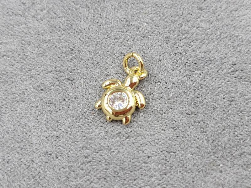 Підвіска 8*11 мм колір лимонне золото (гіпоалергений сплав)