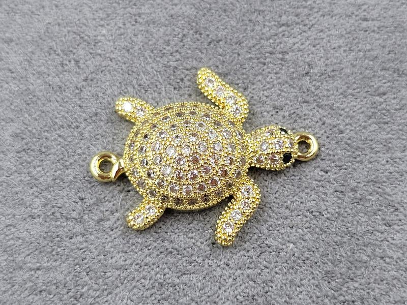 Конектор 18*23 мм колір лимонне золото (гіпоалергений сплав)