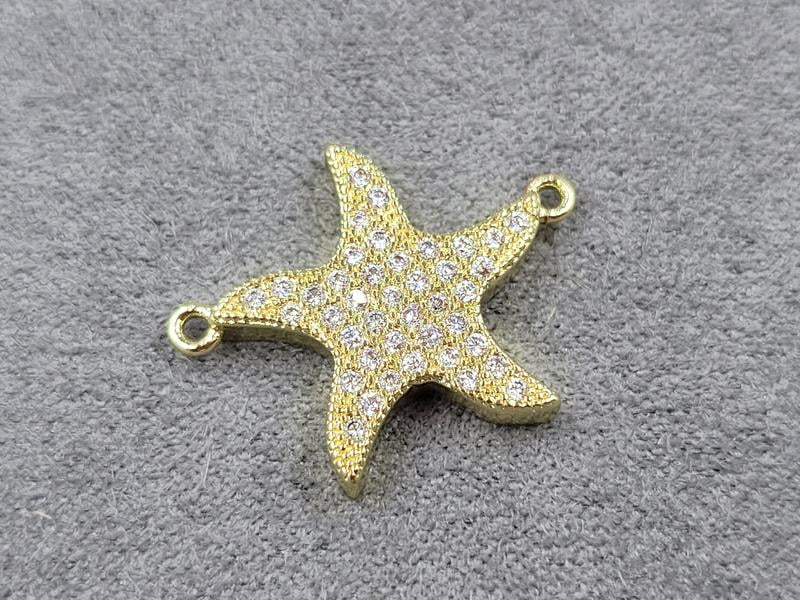 Конектор 17*22 мм колір лимонне золото (гіпоалергений сплав)