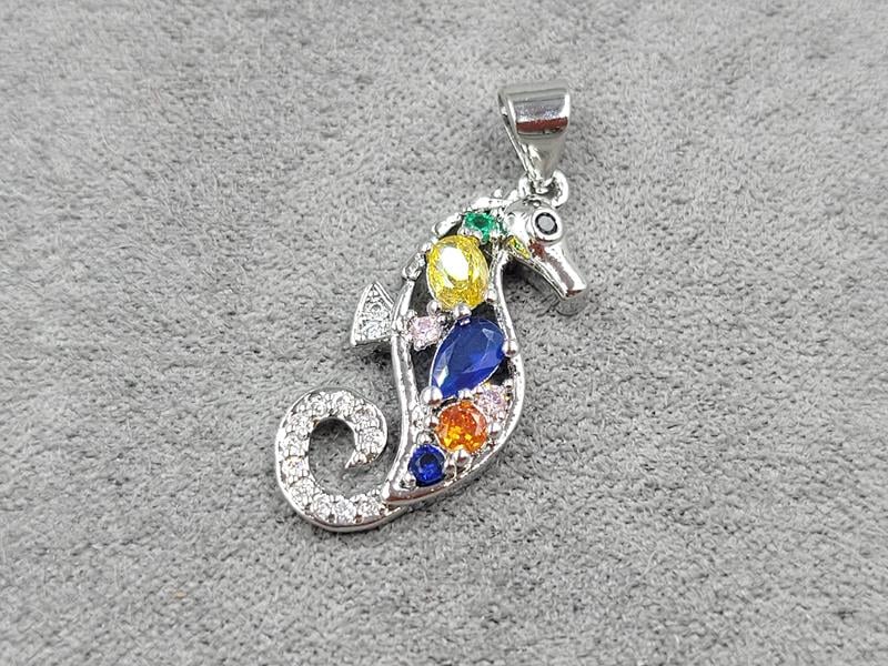 Підвіска 11*24 мм колір сталь (гіпоалергений сплав)