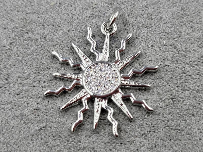 Підвіска 20 мм колір сталь (гіпоалергений сплав)