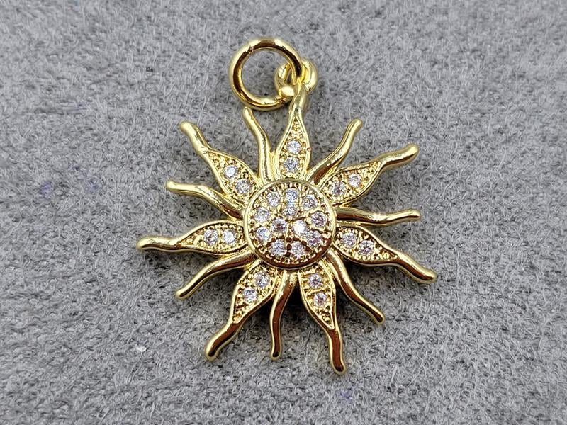 Підвіска 22*19 мм колір лимонне золото (гіпоалергений сплав)