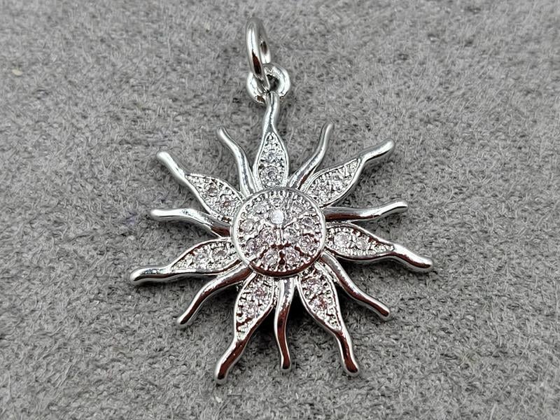 Підвіска 22*19 мм колір сталь (гіпоалергений сплав)