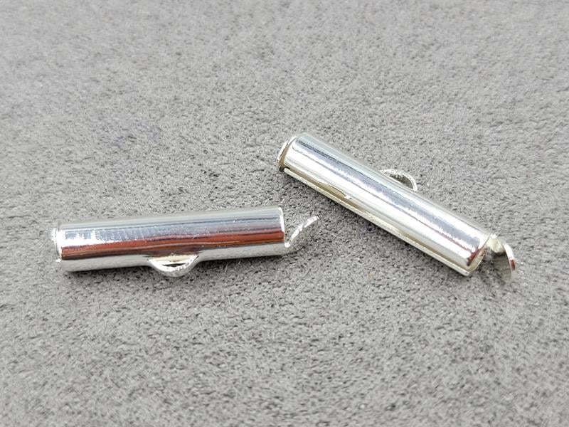 Слайдер 4*20 мм колір срібло (гипоалергений сплав)