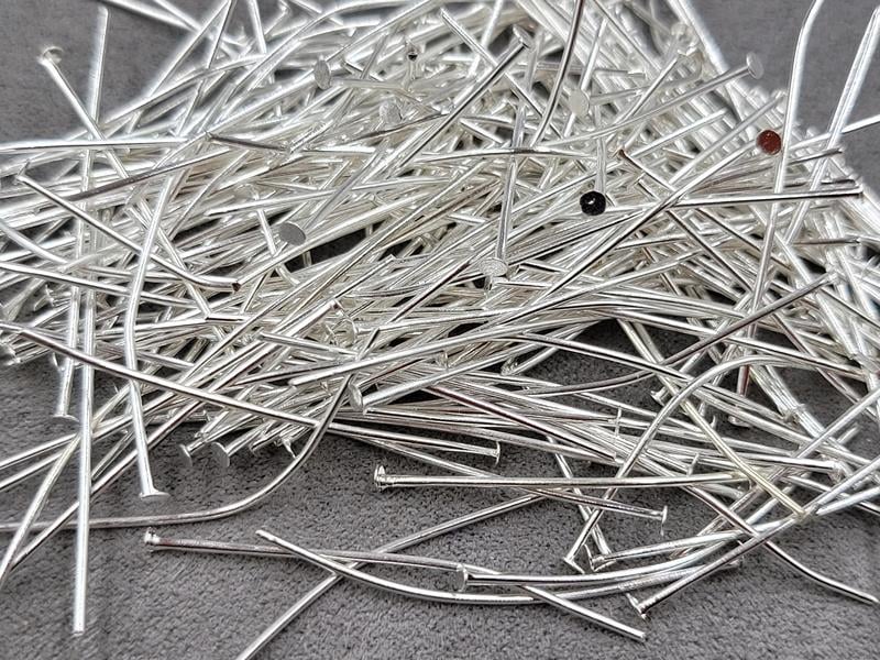 Гвоздики 4 см колір срібло 100 грам