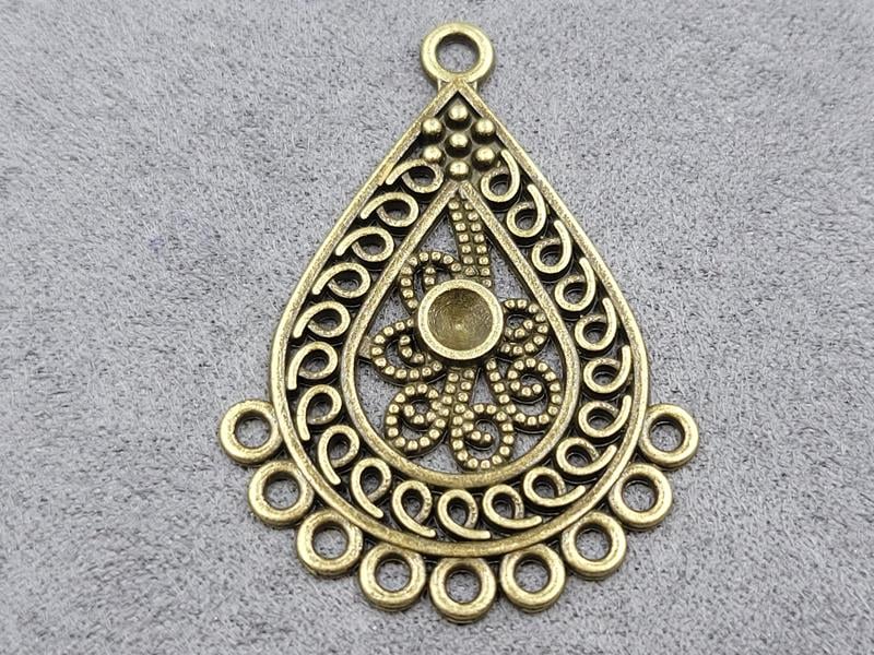 Конектор 30*41 мм 6 шт колір бронза