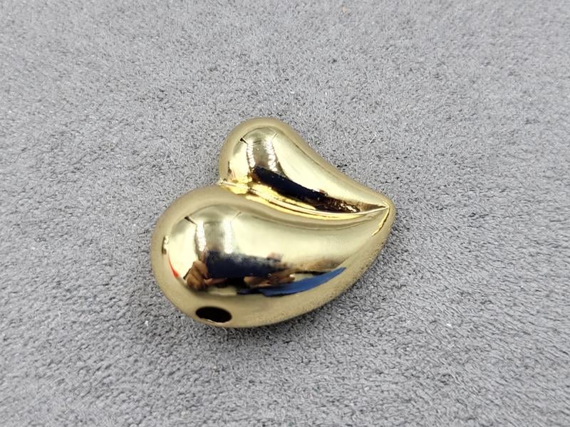 Бусина 20*25 мм колір лимонне золото (гіпоалергений сплав)