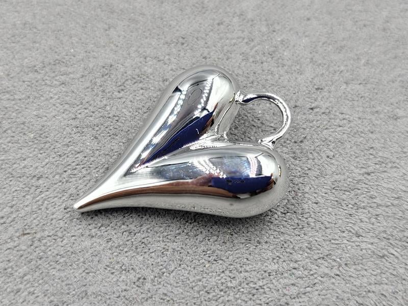 Підвіска 20*28 мм колір сталь (гіпоалергений сплав)