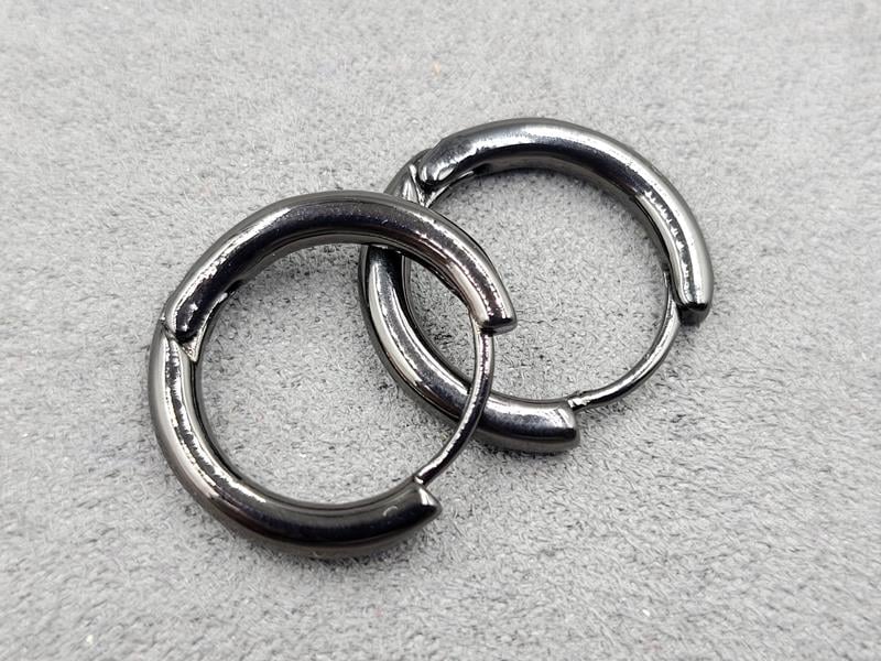 Швенза 3*20 мм колір чорний (гіпоалергений сплав)