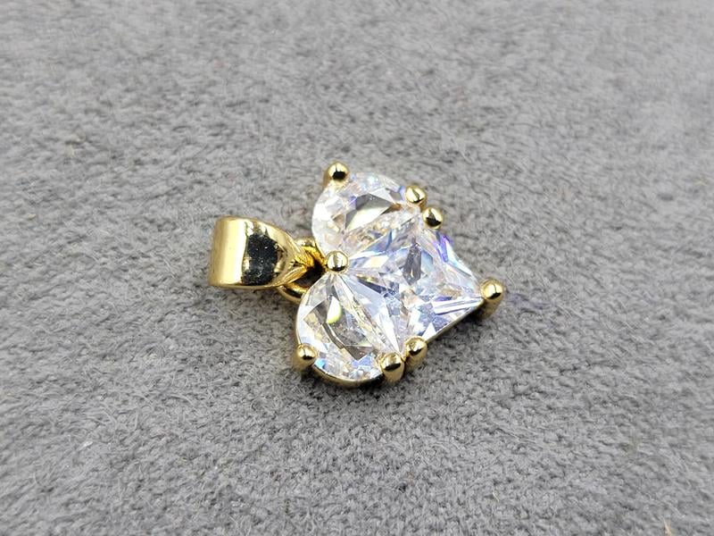 Підвіска 12 мм колір лимонне золото (гіпоалергений сплав)