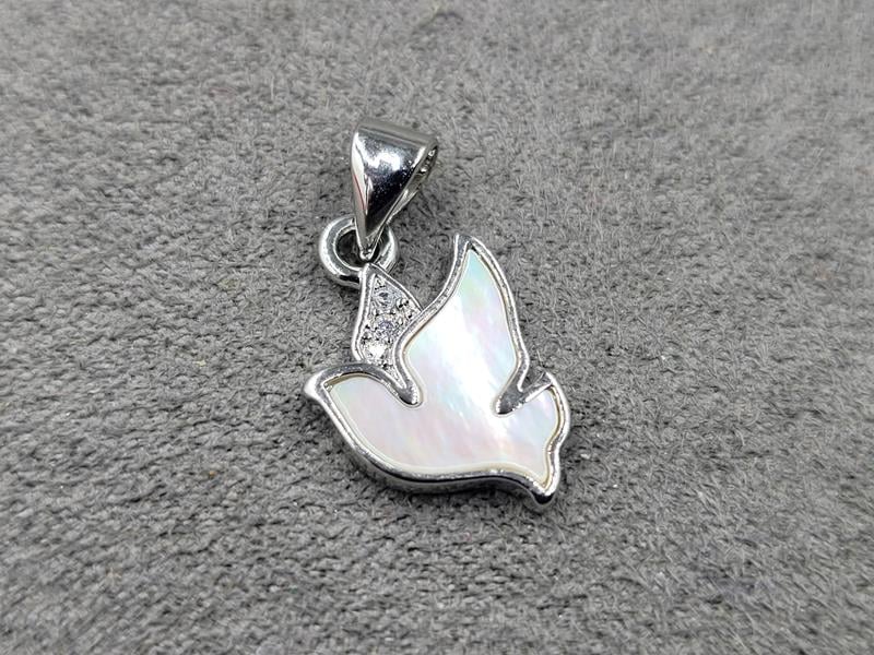 Підвіска птах 11*14 мм колір сталь (гіпоалергений сплав)