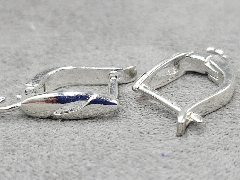 Швенза 4*15 мм колір срібло 1 пара