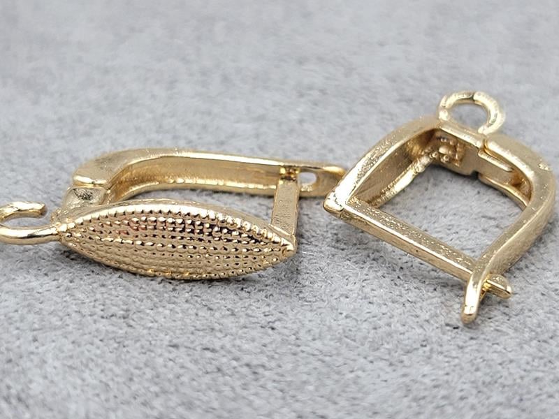 Швенза 4*16 мм колір золото 1 пара