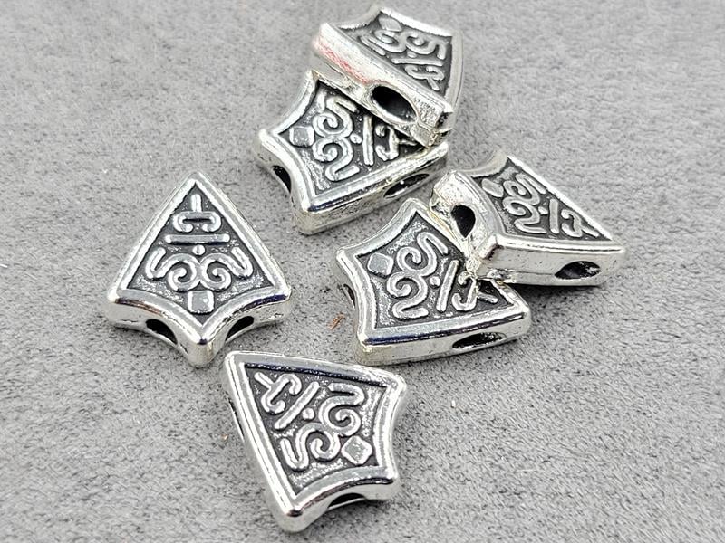 Бусина 13*13 мм 9 шт металічна