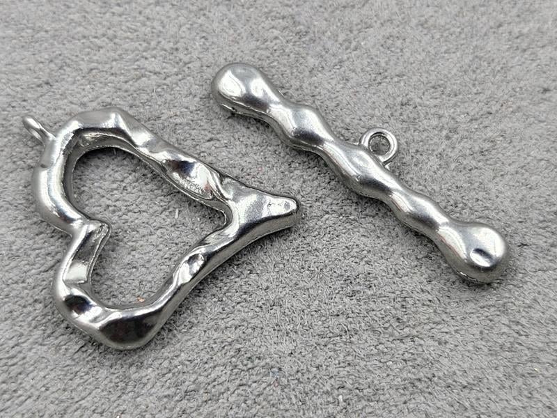 Замок тогл 20*22 мм нержавіюча сталь