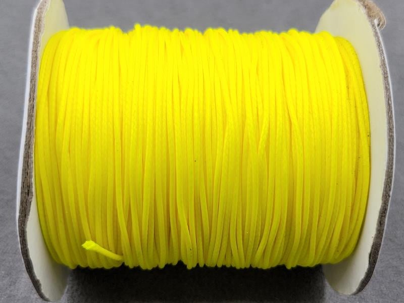 Шнур вощений 0,8 мм 100 ярдів жовтий