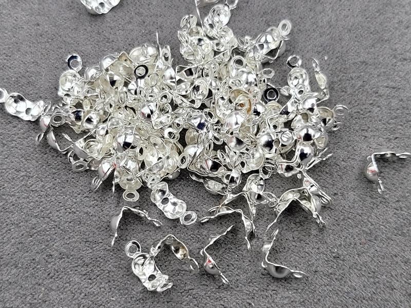 Затискач на волосінь 25 гр колір срібло